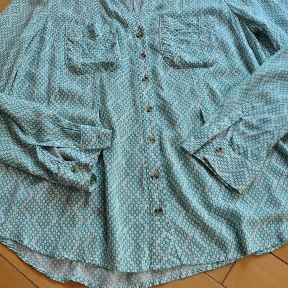 Maeve By Anthropologie Rochelle Button Blouse Women Size 6 - Picture 6 of 10